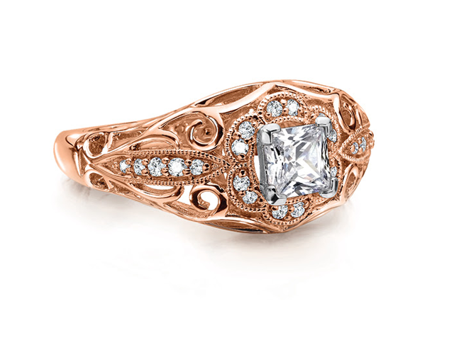 custom rose gold engagement rings la jolla san diego